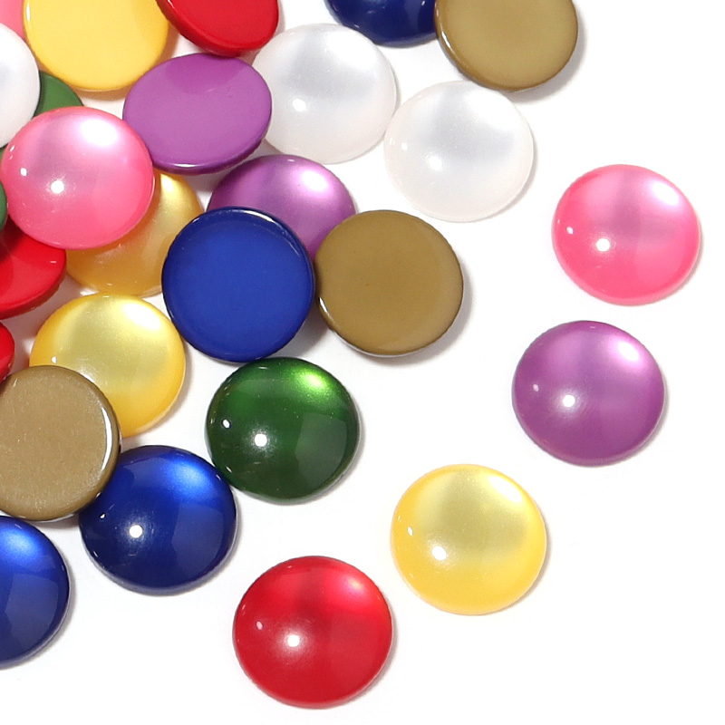 Jewelry Making Gemstones - 50 шт. смешанных цветных смоляных кабошонов