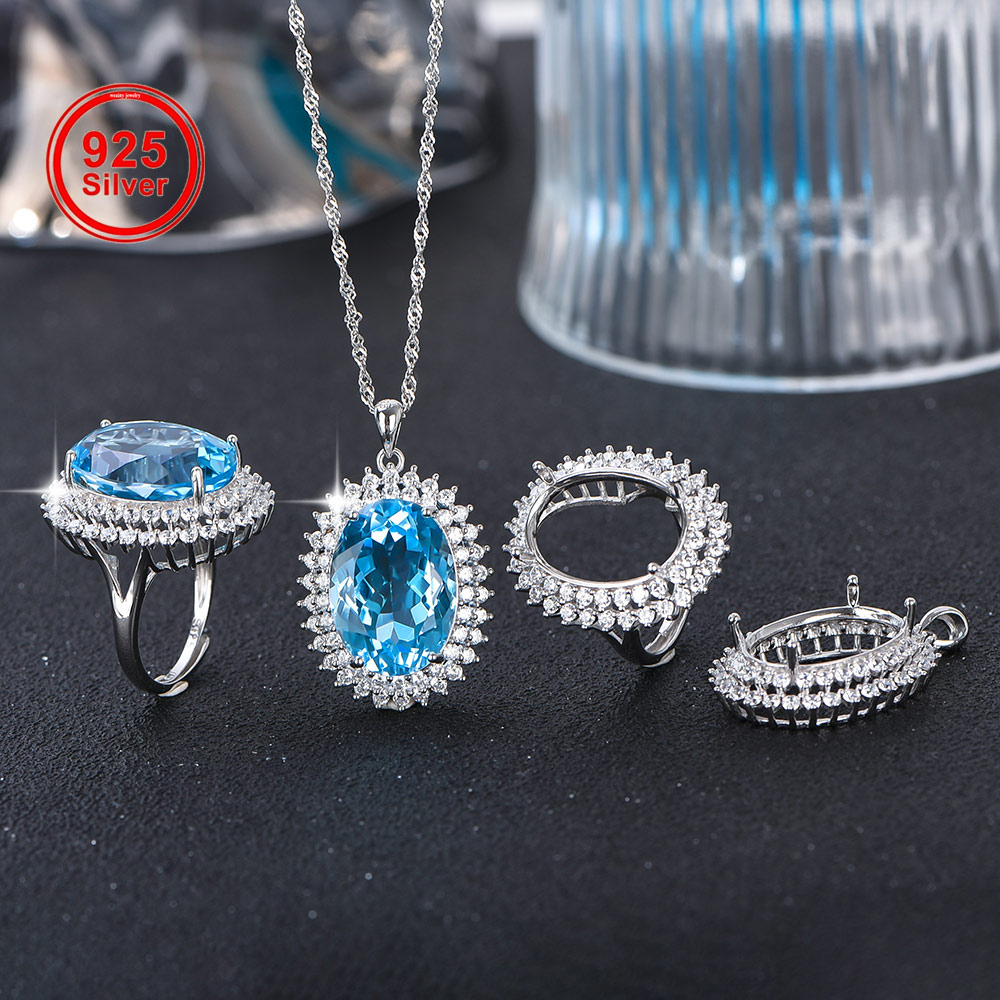 Jewelry Making Gemstones - 13x18 мм кольцо из стерлингового серебра
