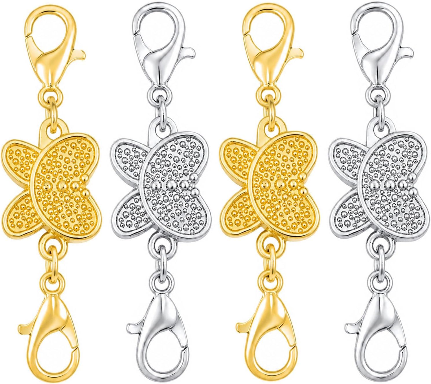 Lobster Clasp Silver - Магнитная застежка-бабочка для ожерелий с застежкой-лобстером,