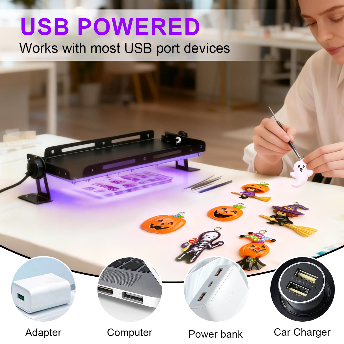 Мощная портативная УФ-лампа дл – обзор и цена Jewelry Making Dc